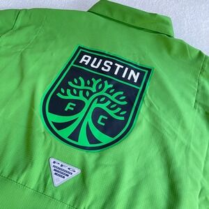 Austin FC Men's XXL Shirt Columbia PFG Omni-Shade Short Sleeve Back Hit Logo NWT